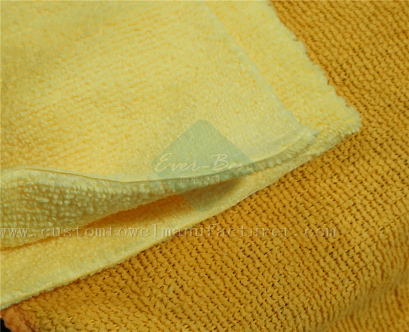 China Bulk Custom microfiber travel beach towel terry cloths Exporter|Bespoke Brand Yellow hair Drying Cloth Salon Towel Gift Factory